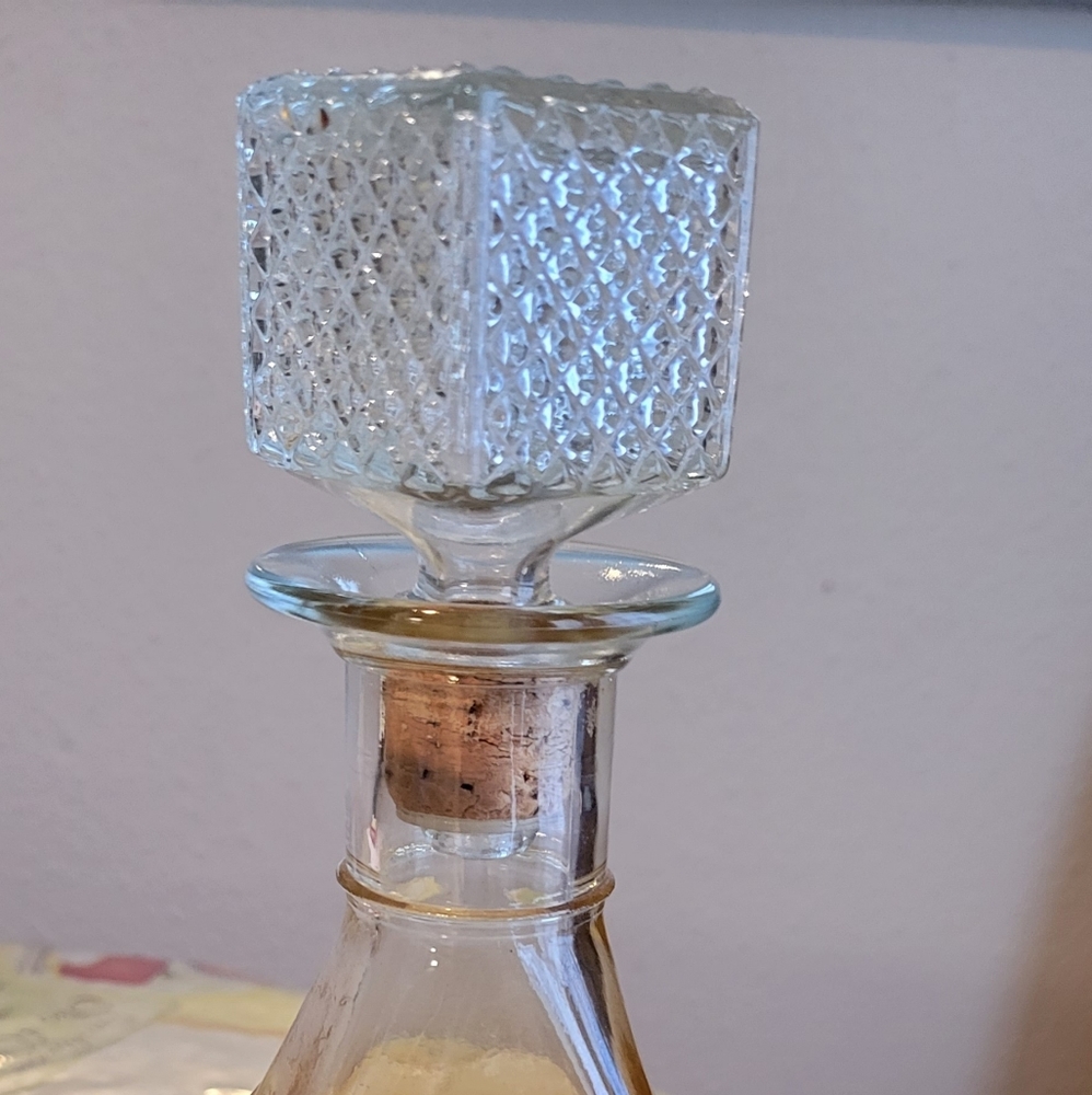 Vintage carnival decanter